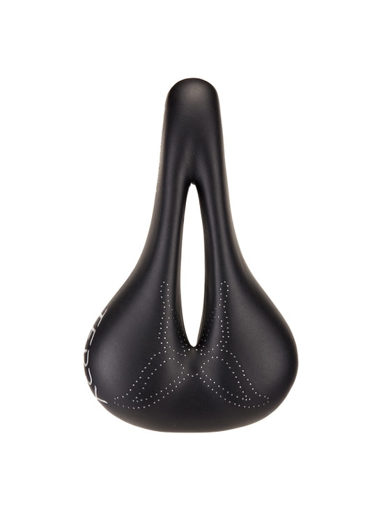 Terry Women's Butterfly Ti Gel + Bike Saddle in the Colorway Black, Top View